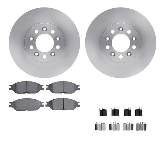 Dynamic Friction Company Front Brake Rotors with 5000 Advanced Brake Pads includes Hardware 6512-99179