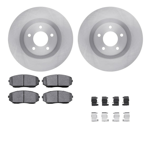 Dynamic Friction Company Front Brake Rotors with 5000 Advanced Brake Pads includes Hardware 6512-99197