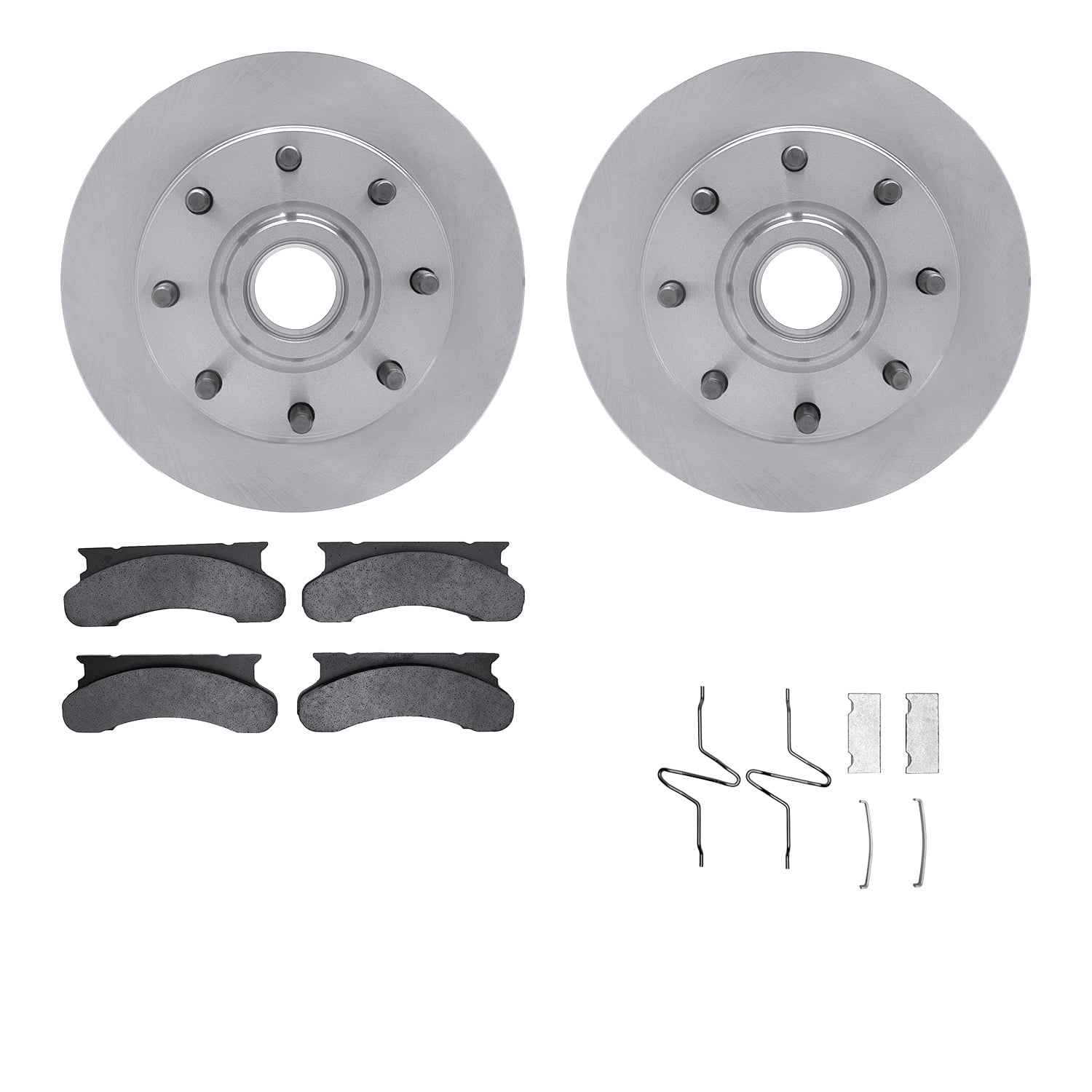 Dynamic Friction Company Front Brake Rotors with 5000 Advanced Brake Pads includes Hardware 6512-99245
