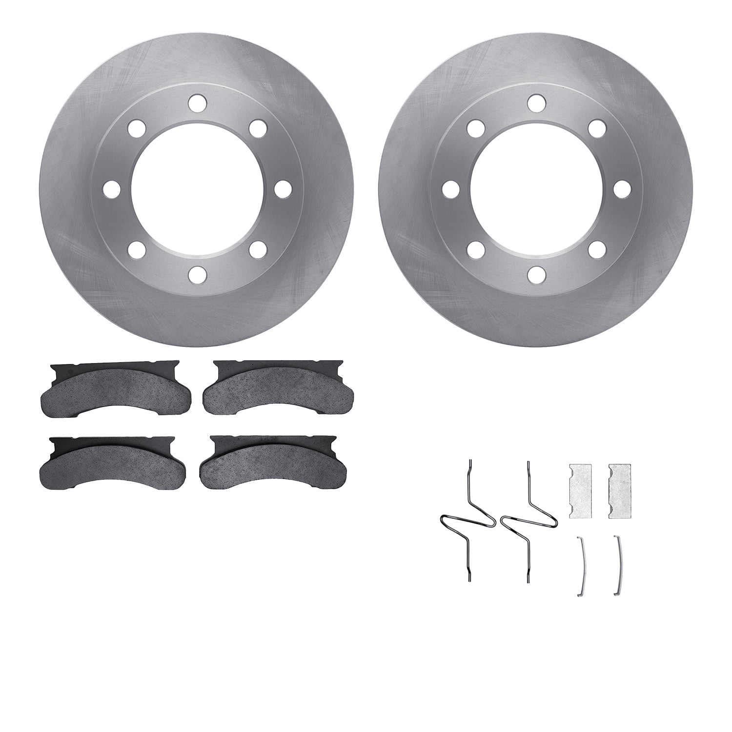 Dynamic Friction Company Front Brake Rotors with 5000 Advanced Brake Pads includes Hardware 6512-99257