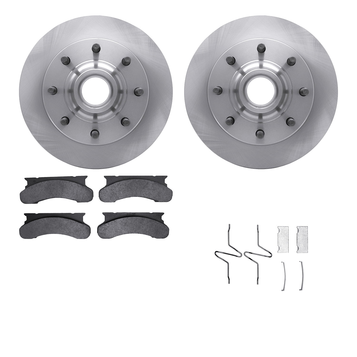 Dynamic Friction Company Front Brake Rotors with 5000 Advanced Brake Pads includes Hardware 6512-99266