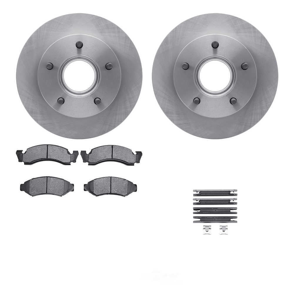 Dynamic Friction Company 6512-99290 DFC Rotors with 5000 Advanced Brake Pads includes Hardware