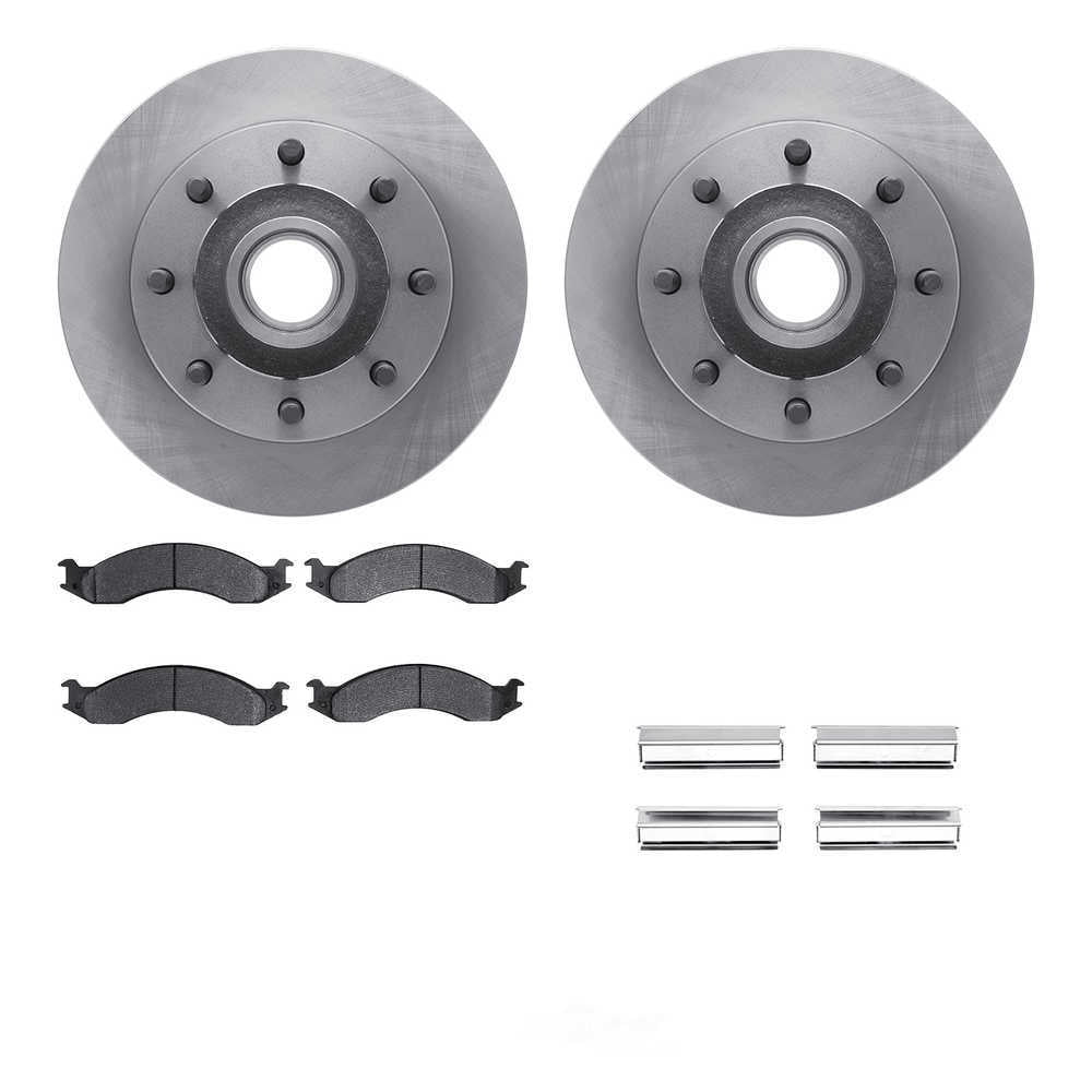Dynamic Friction Company 6512-99321 DFC Rotors with 5000 Advanced Brake Pads includes Hardware