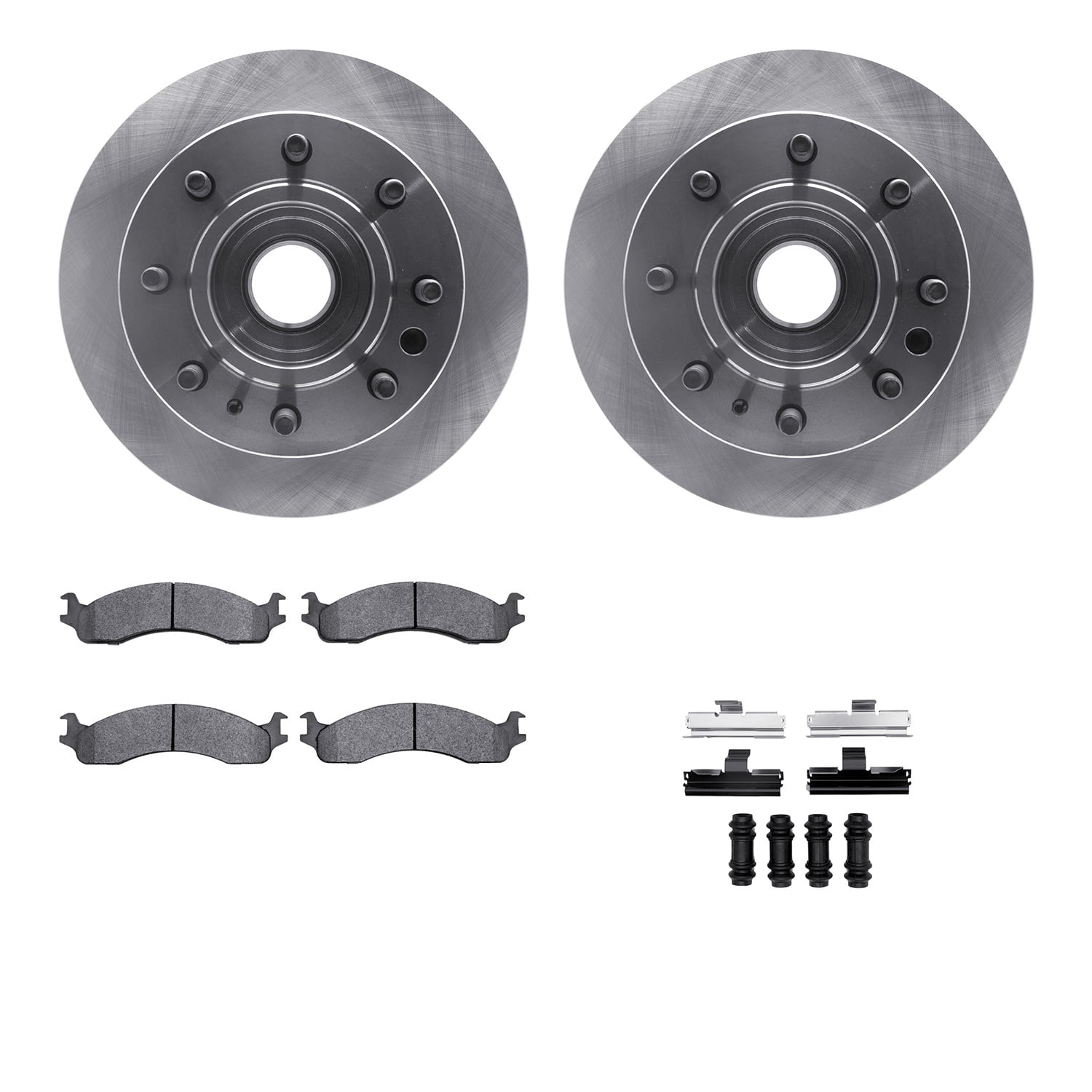 Dynamic Friction Company Front Brake Rotors with 5000 Advanced Brake Pads includes Hardware 6512-99336