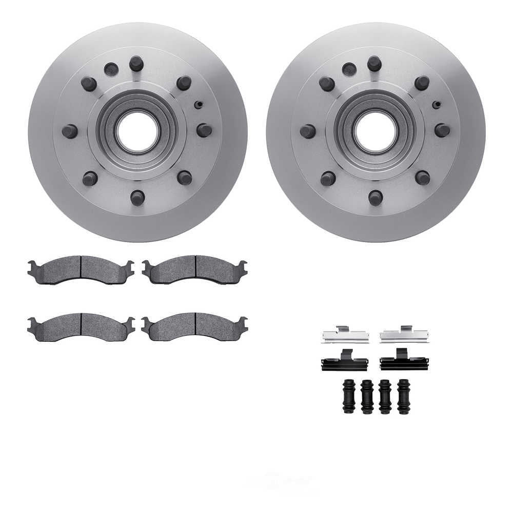 Dynamic Friction Company 6512-99342 DFC Rotors with 5000 Advanced Brake Pads includes Hardware