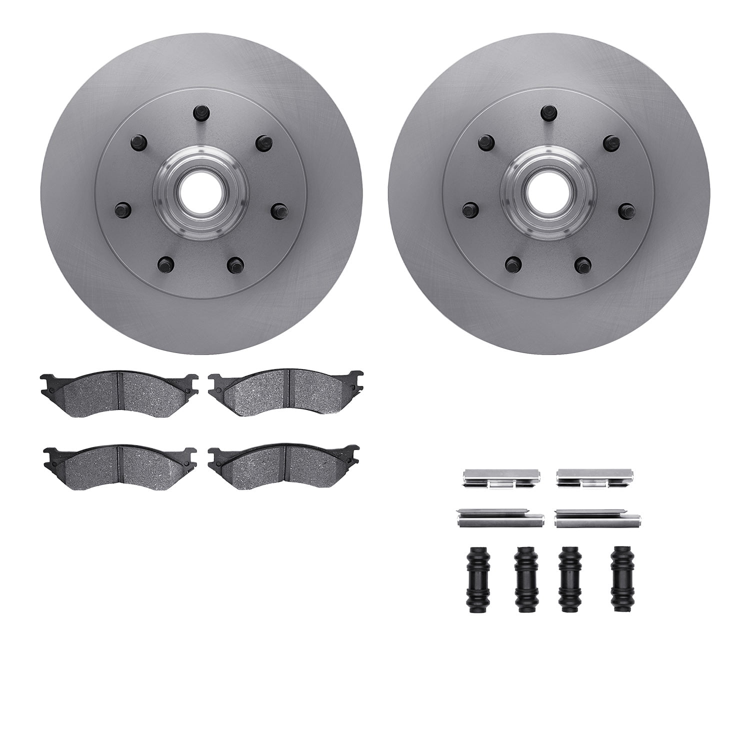 Dynamic Friction Company Front Brake Rotors with 5000 Advanced Brake Pads includes Hardware 6512-99405