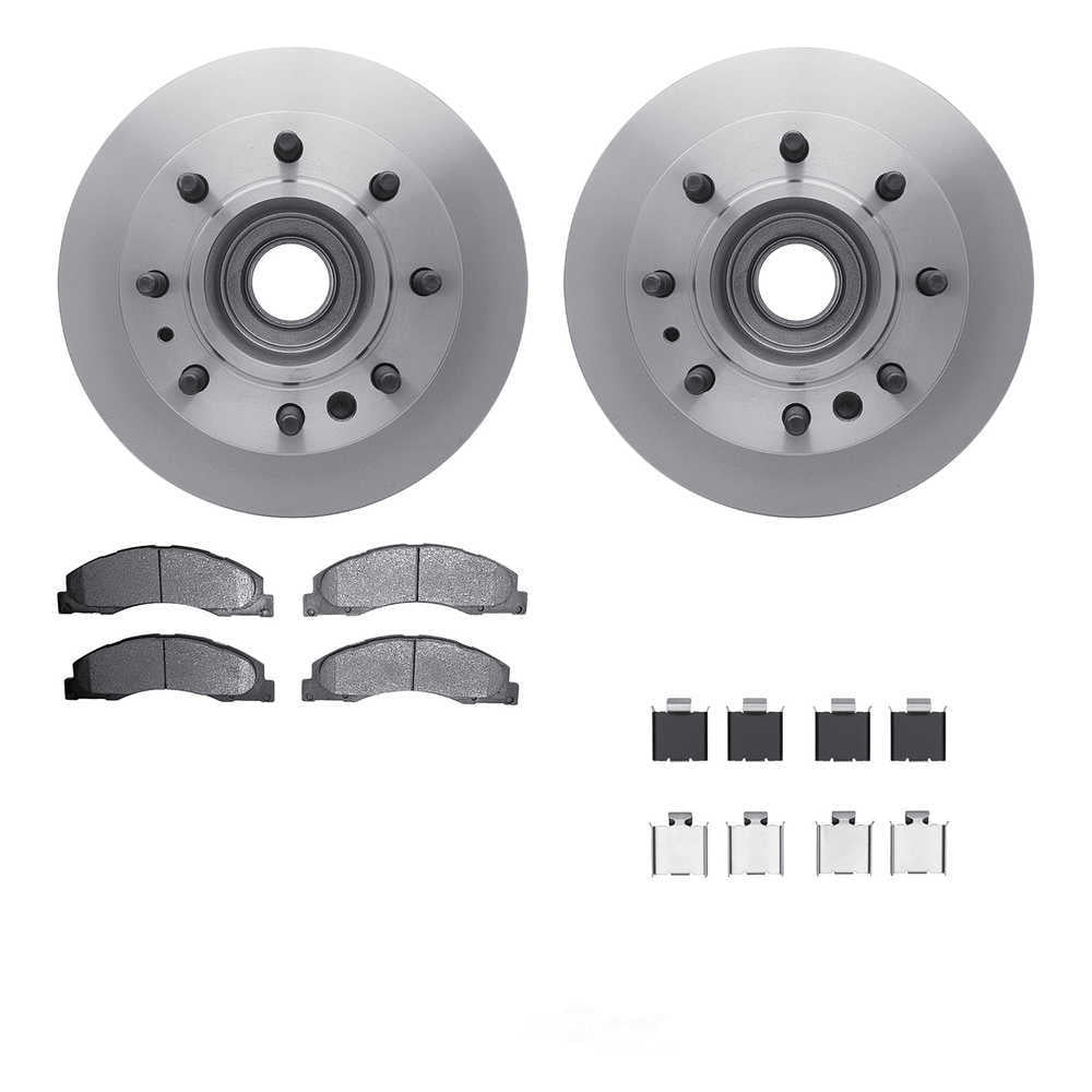 Dynamic Friction Company 6512-99663 DFC Rotors with 5000 Advanced Brake Pads includes Hardware
