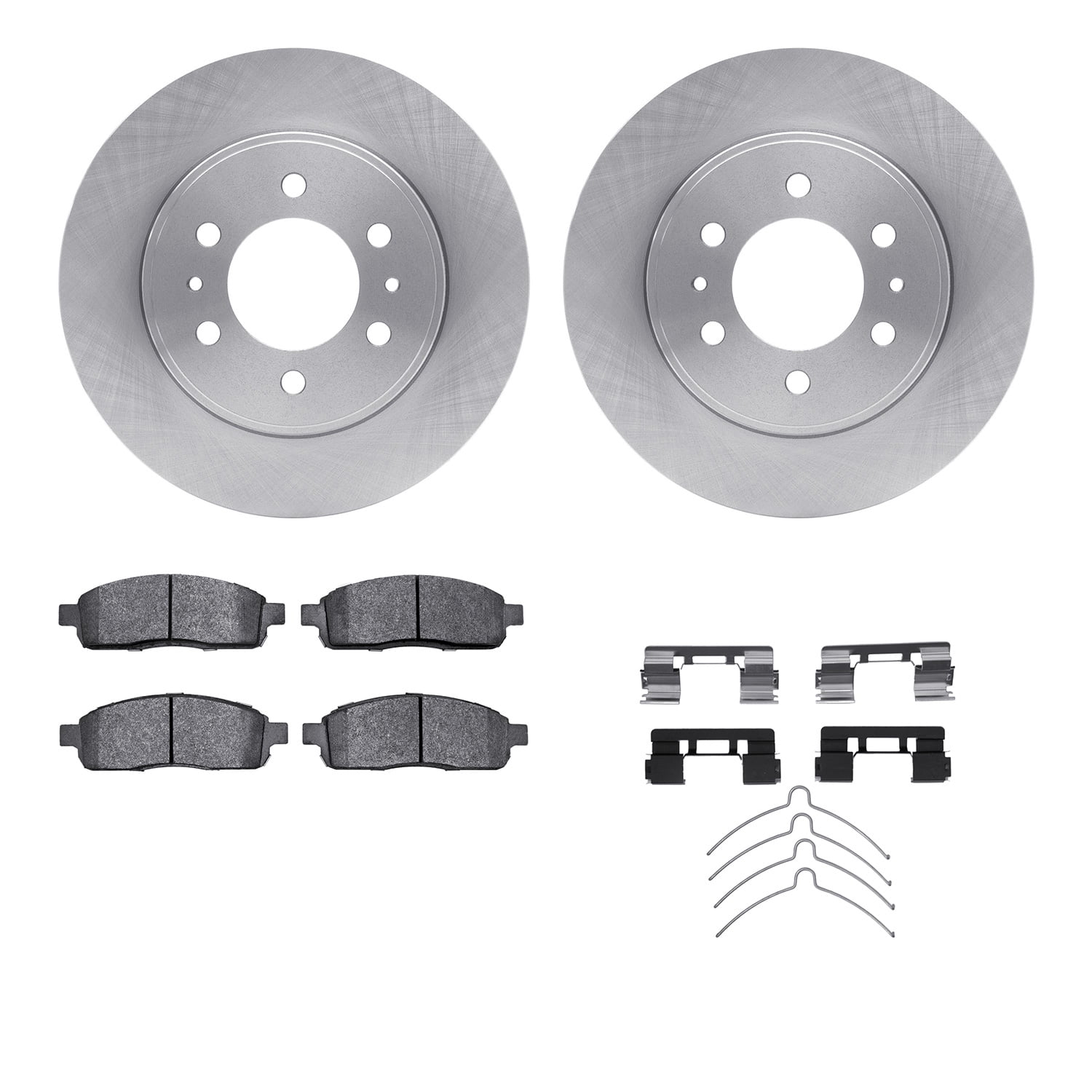 Dynamic Friction Company Front Brake Rotors with 5000 Advanced Brake Pads includes Hardware 6512-99669