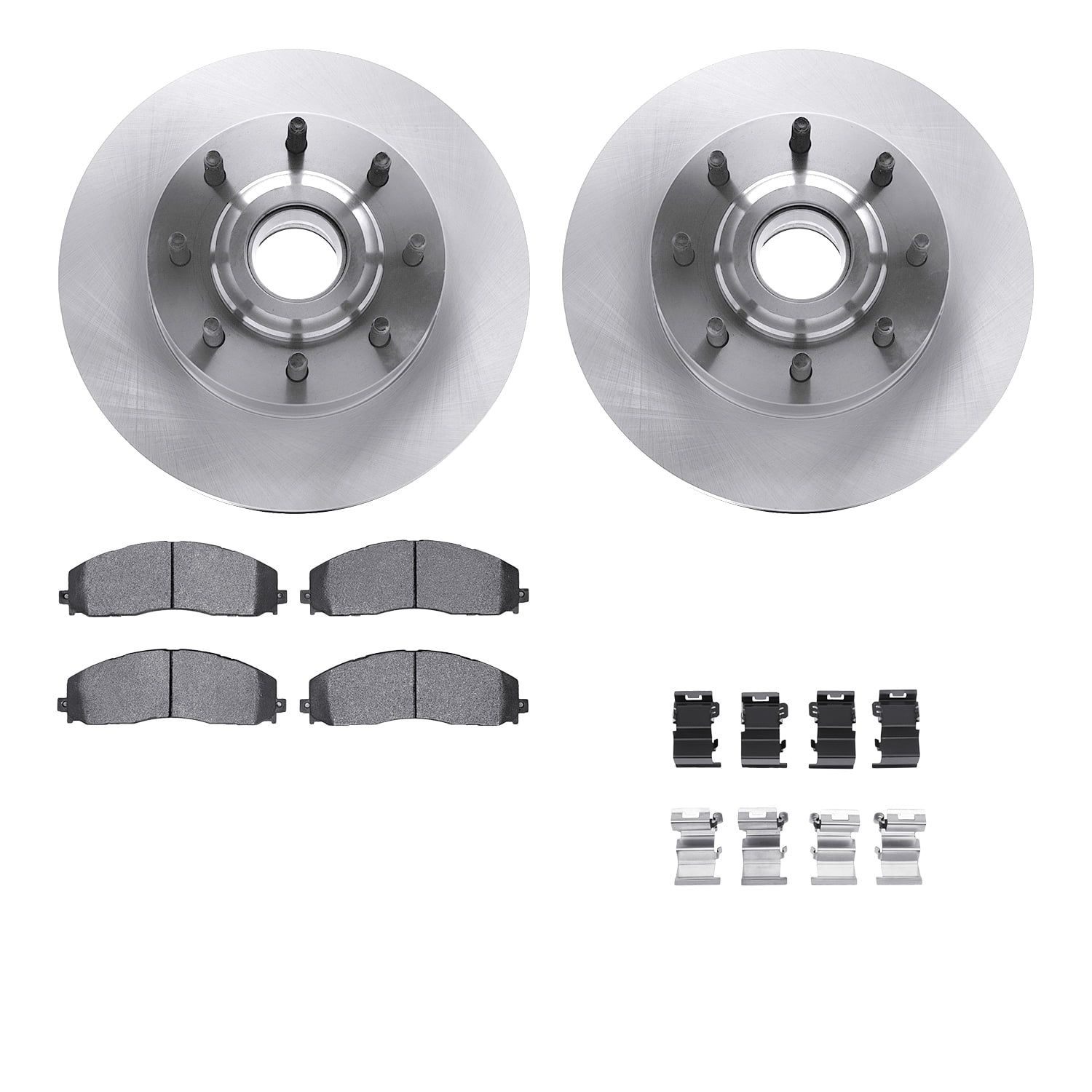 Dynamic Friction Company Front Brake Rotors with 5000 Advanced Brake Pads includes Hardware 6512-99705
