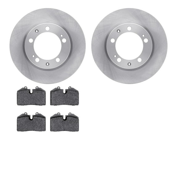 Dynamic Friction Company Front Brake Rotors with 5000 Euro Ceramic Brake Pads 6602-02050