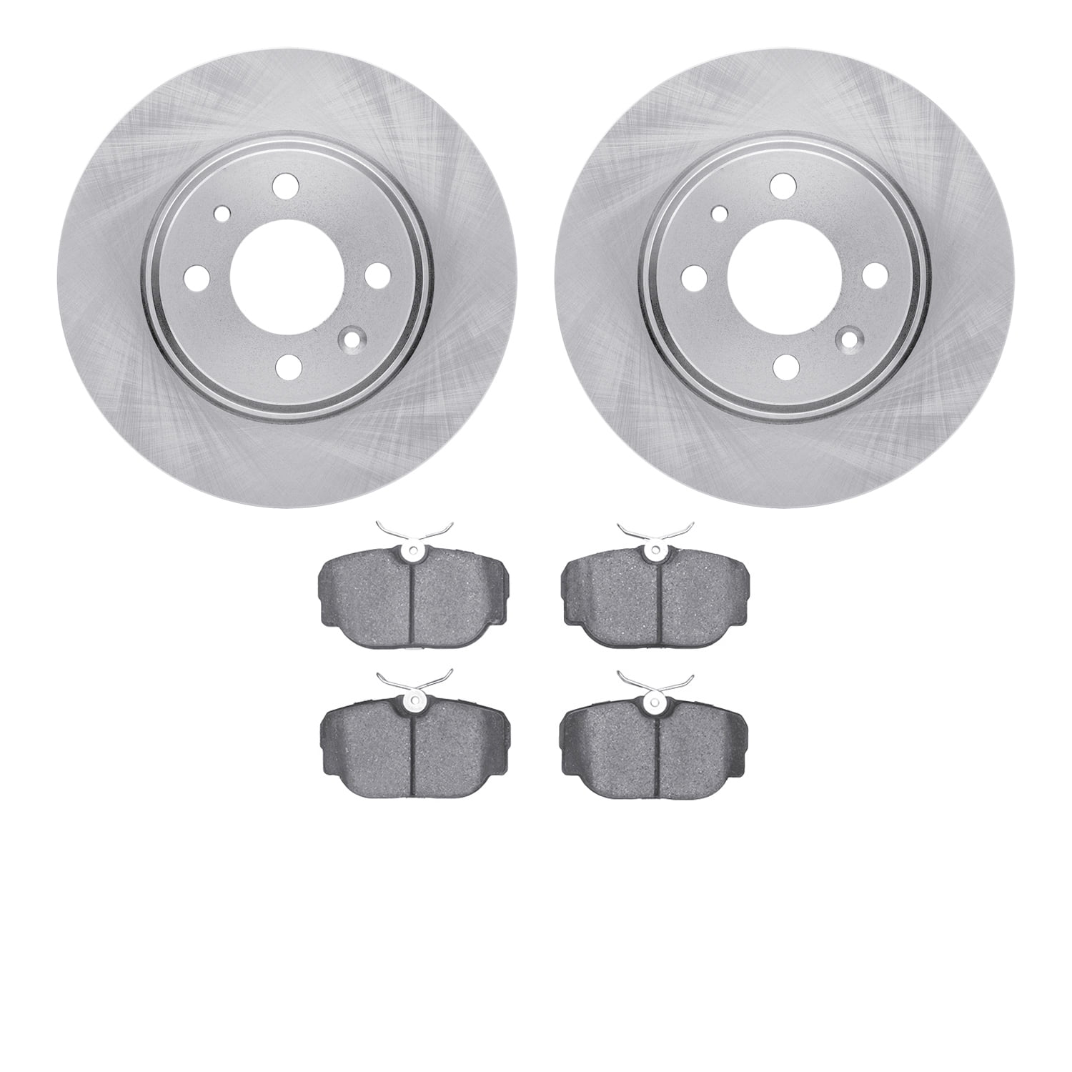 Dynamic Friction Company Front Brake Rotors with 5000 Euro Ceramic Brake Pads 6602-65015