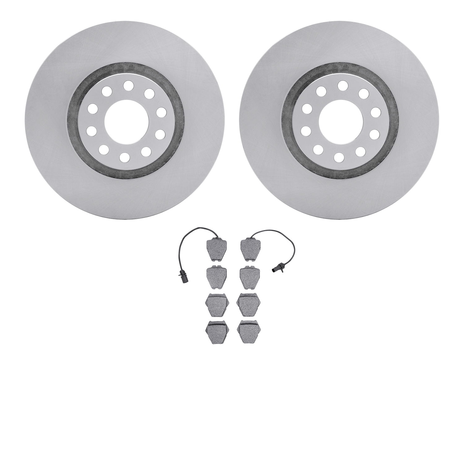 Dynamic Friction Company Front Brake Rotors with 5000 Euro Ceramic Brake Pads 6602-74116