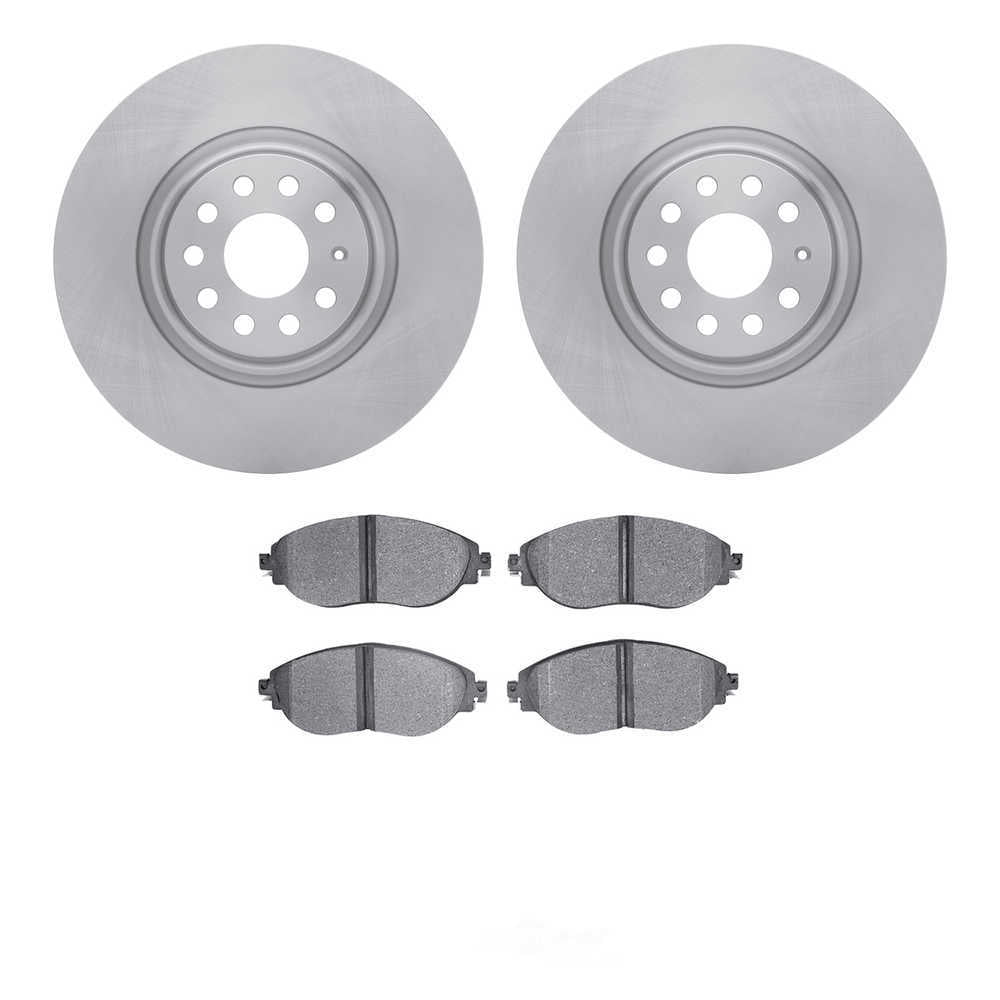 Dynamic Friction Company 6602-74182 DFC Rotors with EURO 5000 Ceramic Brake Pads