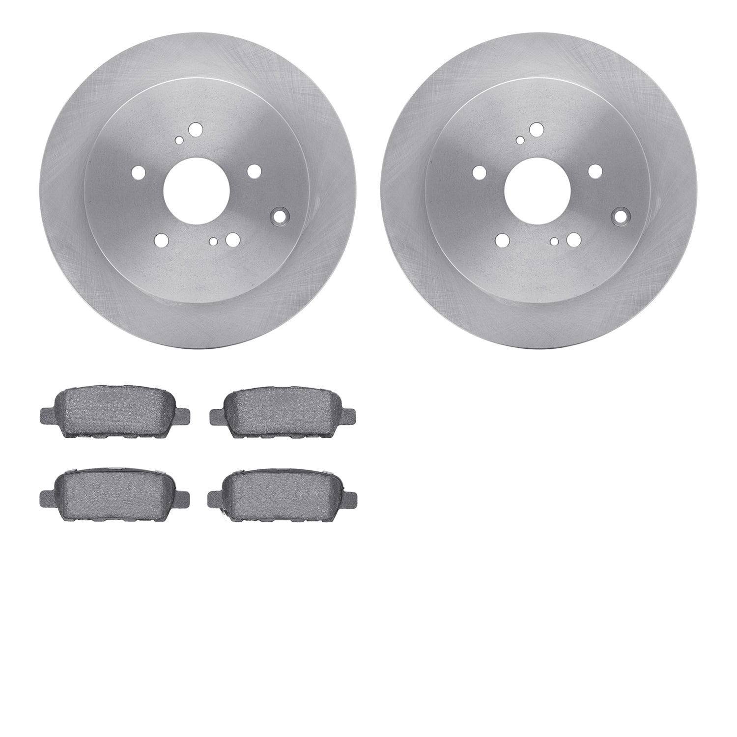 Dynamic Friction Company Front Brake Rotors with 5000 Euro Ceramic Brake Pads - 6602-92060