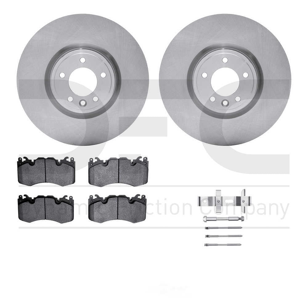 Dynamic Friction Company 6612-11115 DFC Rotors with EURO 5000 Ceramic Brake Pads includes Hardware