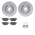 thumbnail image 1 of Dynamic Friction Company Front Brake Rotors with 5000 Euro Ceramic Brake Pads includes Hardware 6612-20099, 1 of 3