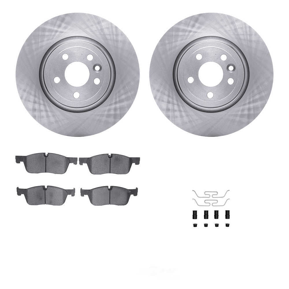 Dynamic Friction Company 6612-20119 DFC Rotors with EURO 5000 Ceramic Brake Pads includes Hardware