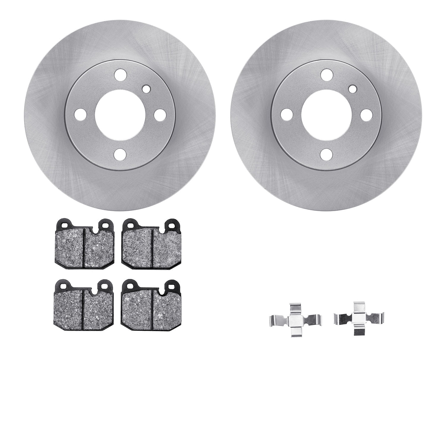Dynamic Friction Company Front Brake Rotors with 5000 Euro Ceramic Brake Pads includes Hardware 6612-31022