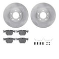 thumbnail image 1 of Dynamic Friction Company Front Brake Rotors with 5000 Euro Ceramic Brake Pads includes Hardware 6612-31118, 1 of 3