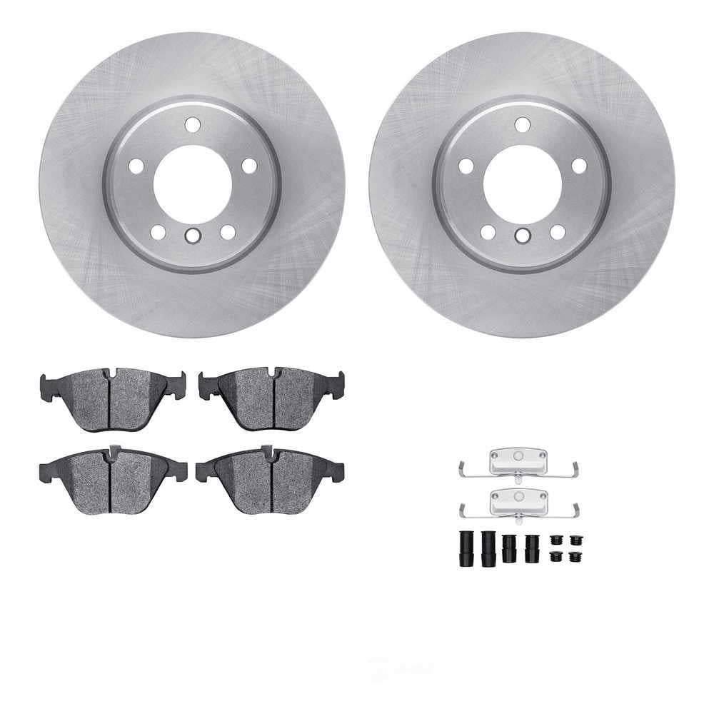 DFC 5000 Euro Ceramic Brake Pads and Hardware Kit - Archived 6612-31234 DFC Rotors with EURO 5000