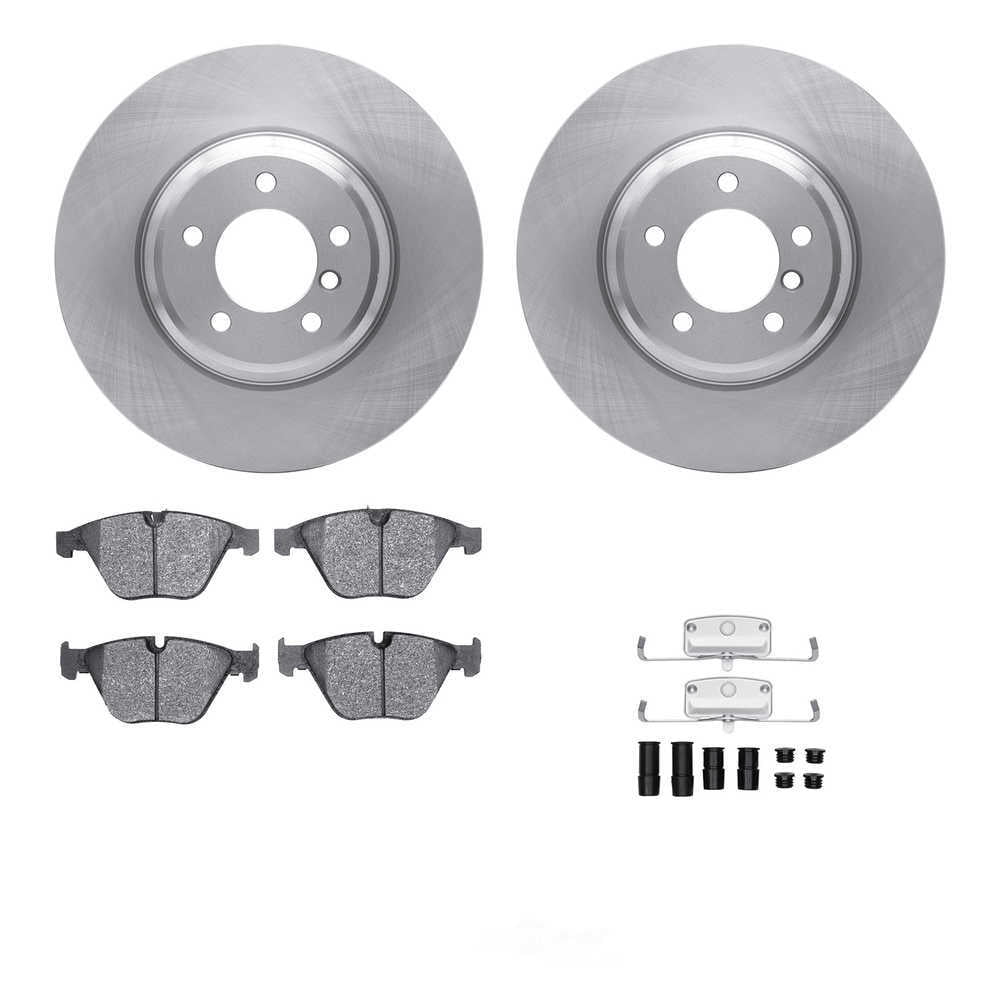 Dynamic Friction Company 6612-31293 DFC Rotors with EURO 5000 Ceramic Brake Pads includes Hardware