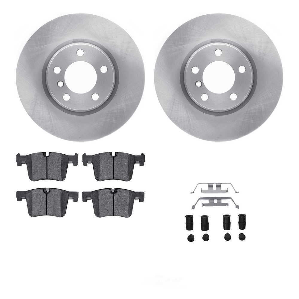 Dynamic Friction Company 6612-31413 DFC Rotors with EURO 5000 Ceramic Brake Pads includes Hardware