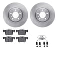 thumbnail image 1 of Dynamic Friction Company Front Brake Rotors with 5000 Euro Ceramic Brake Pads includes Hardware 6612-31413, 1 of 3