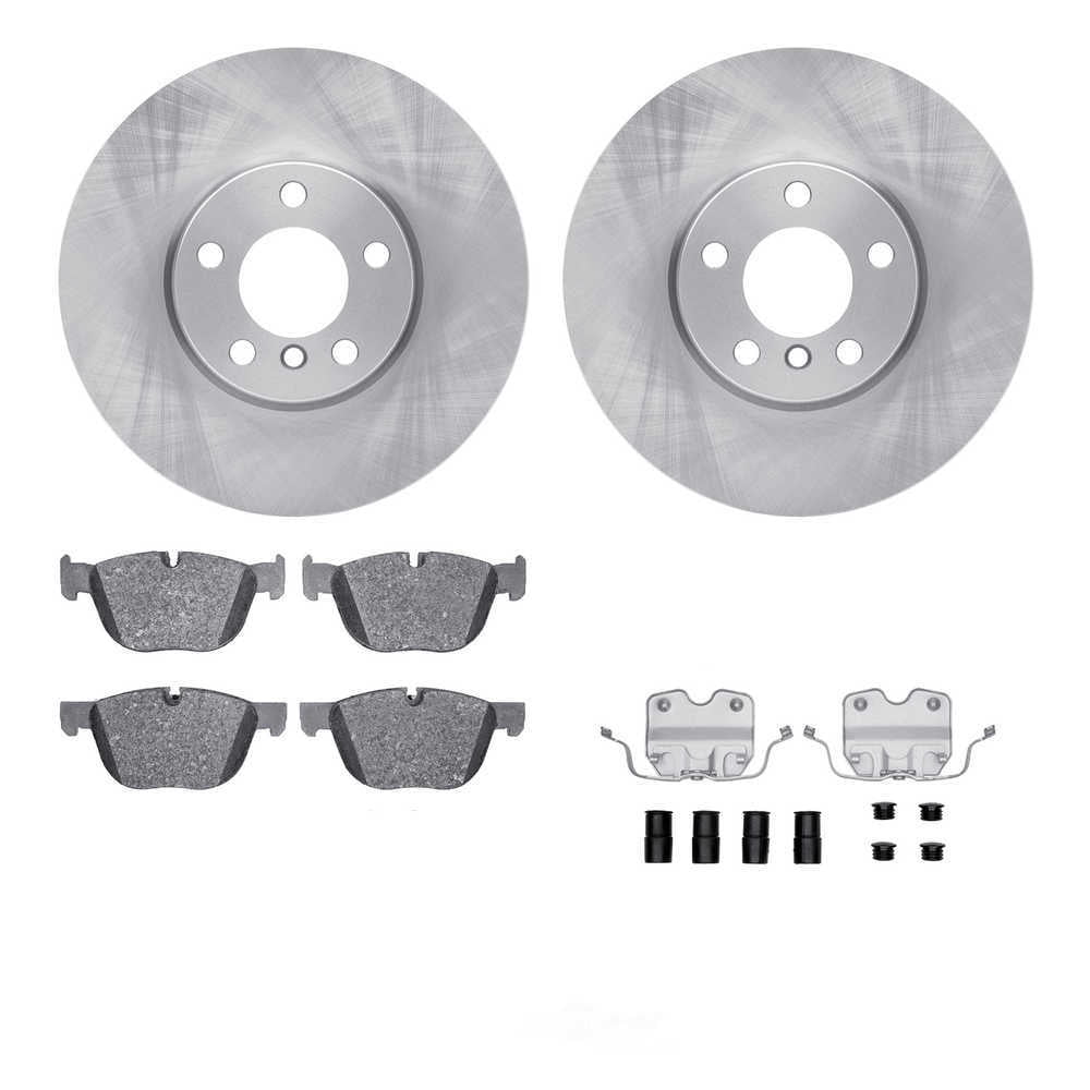Dynamic Friction Company 6612-31465 DFC Rotors with EURO 5000 Ceramic Brake Pads includes Hardware