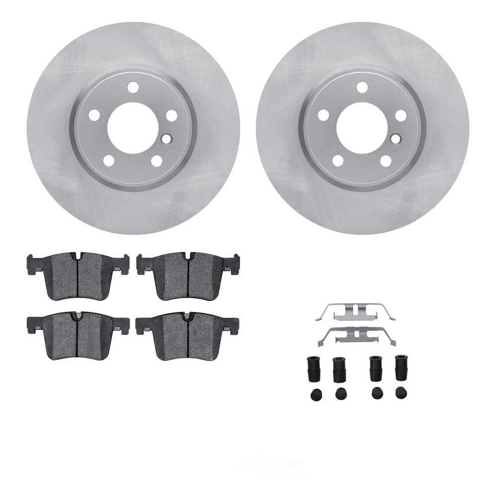 Dynamic Friction Company 6612-31480 DFC Rotors with EURO 5000 Ceramic Brake Pads includes Hardware