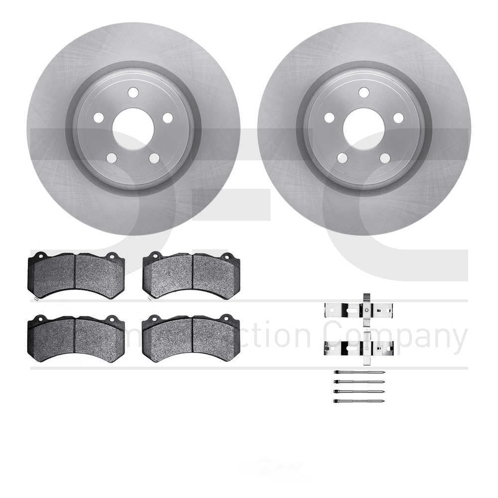 Dynamic Friction Company 6612-42025 DFC Rotors with EURO 5000 Ceramic Brake Pads includes Hardware