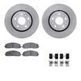 thumbnail image 1 of Dynamic Friction Company Front Brake Rotors with 5000 Euro Ceramic Brake Pads includes Hardware 6612-42057, 1 of 3