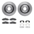 thumbnail image 1 of Dynamic Friction Company Front Brake Rotors with 5000 Euro Ceramic Brake Pads includes Hardware 6612-46032, 1 of 3