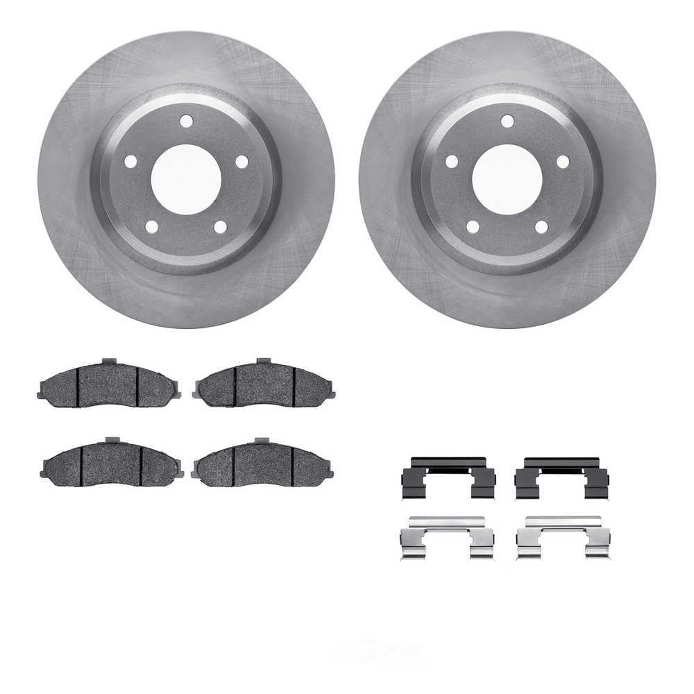 Dynamic Friction Company 6612-52011 DFC Rotors with EURO 5000 Ceramic Brake Pads includes Hardware