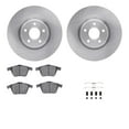 thumbnail image 1 of Dynamic Friction Company Front Brake Rotors with 5000 Euro Ceramic Brake Pads includes Hardware 6612-54079, 1 of 3