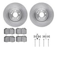 thumbnail image 1 of Dynamic Friction Company Front Brake Rotors with 5000 Euro Ceramic Brake Pads includes Hardware 6612-63388, 1 of 3