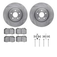 thumbnail image 1 of Dynamic Friction Company Front Brake Rotors with 5000 Euro Ceramic Brake Pads includes Hardware 6612-63403, 1 of 3