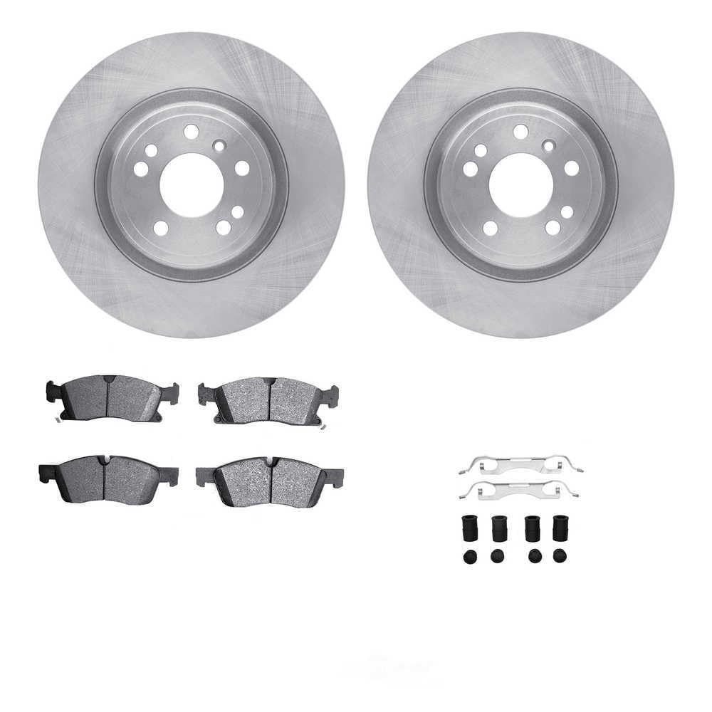 Dynamic Friction Company 6612-63436 DFC Rotors with EURO 5000 Ceramic Brake Pads includes Hardware