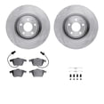 thumbnail image 1 of Dynamic Friction Company Front Brake Rotors with 5000 Euro Ceramic Brake Pads includes Hardware 6612-73116, 1 of 3