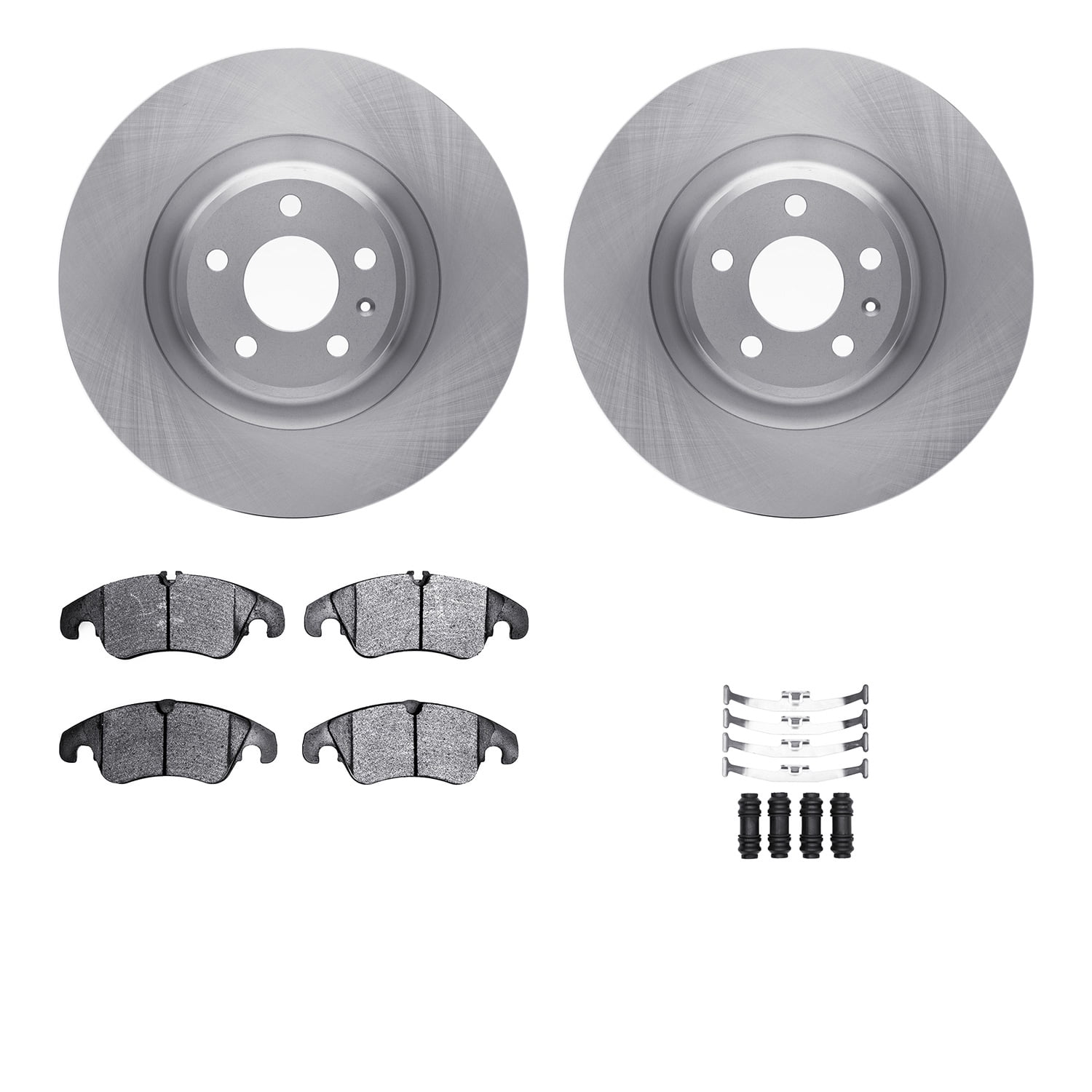 Dynamic Friction Company Front Brake Rotors with 5000 Euro Ceramic Brake Pads includes Hardware 6612-73219