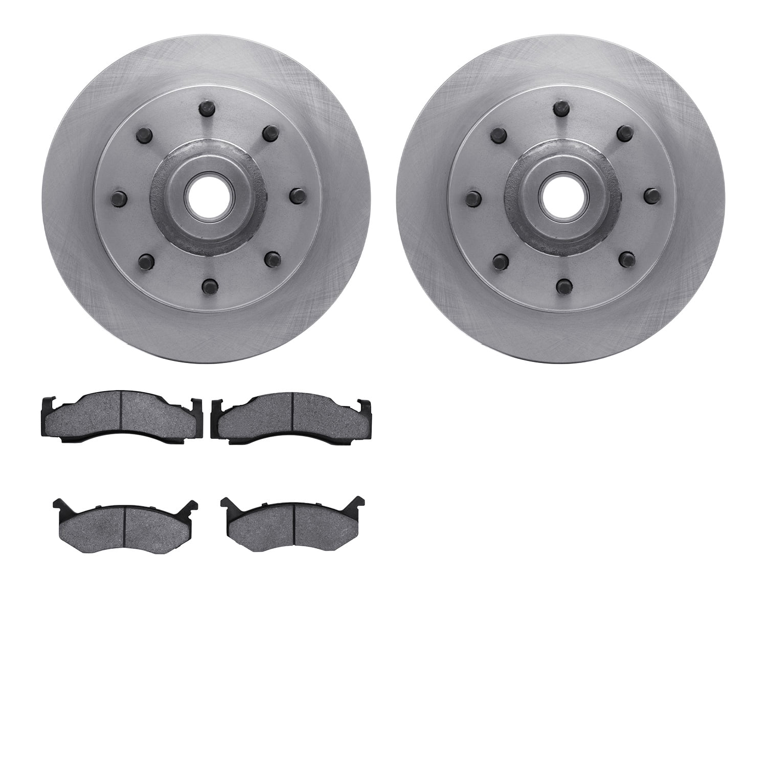 Dynamic Friction Company Front Brake Rotors with Heavy Duty Brake Pads 6202-40411