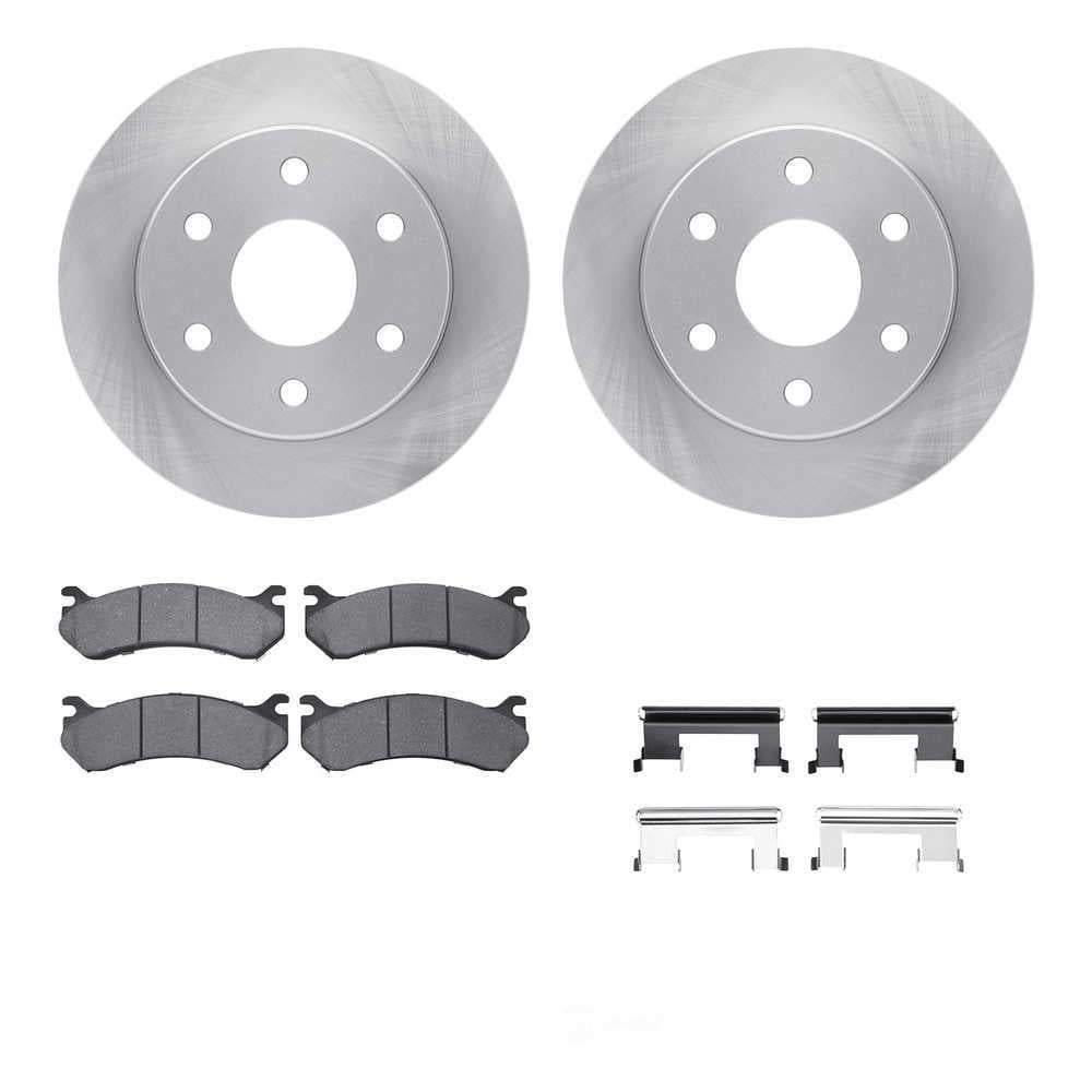 Dynamic Friction Company 6212-48010 DFC Rotors with Heavy Duty Brake Pads includes Hardware