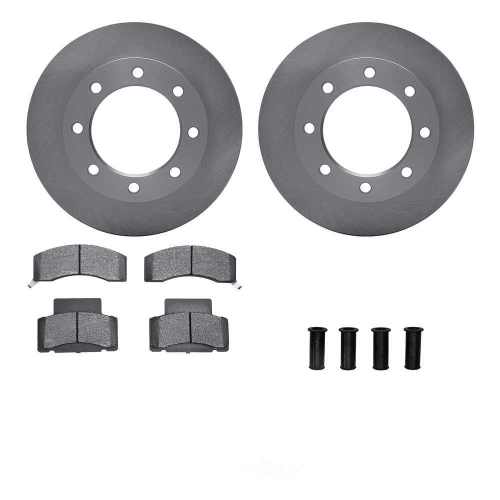 Dynamic Friction Company 6212-48087 DFC Rotors with Heavy Duty Brake Pads includes Hardware