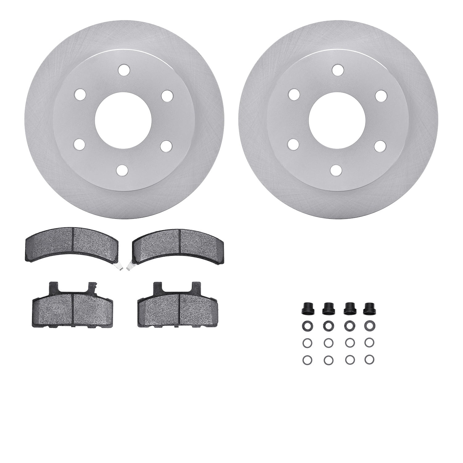 Dynamic Friction Company Front Brake Rotors with Heavy Duty Brake Pads includes Hardware 6212-48114