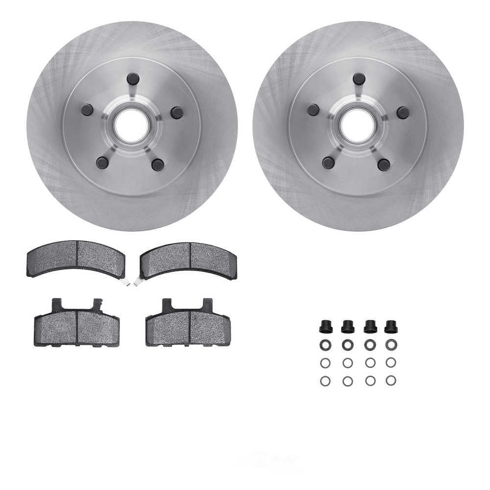 Dynamic Friction Company 6212-48123 DFC Rotors with Heavy Duty Brake Pads includes Hardware