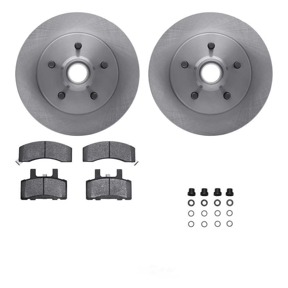 Dynamic Friction Company 6212-48176 DFC Rotors with Heavy Duty Brake Pads includes Hardware