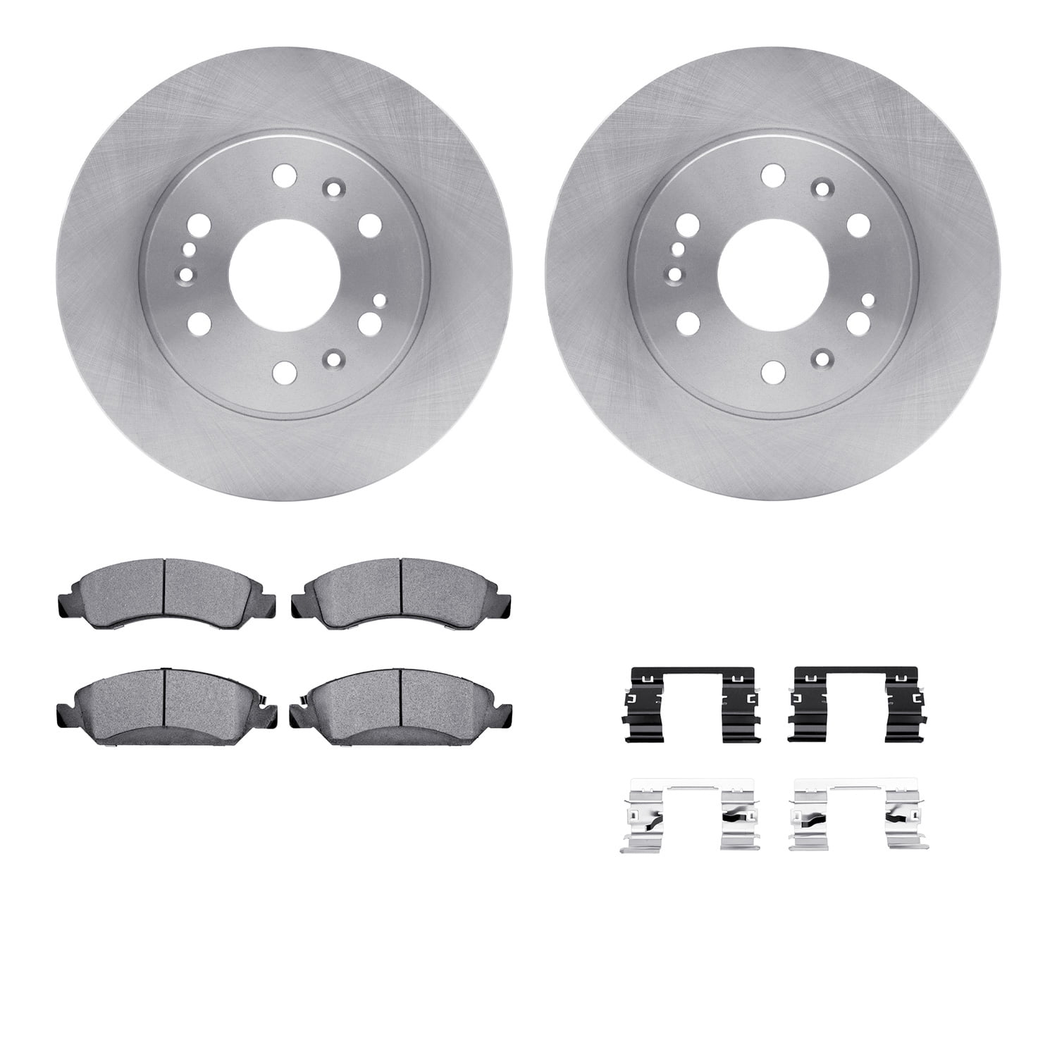 Dynamic Friction Company Front Brake Rotors with Heavy Duty Brake Pads ...