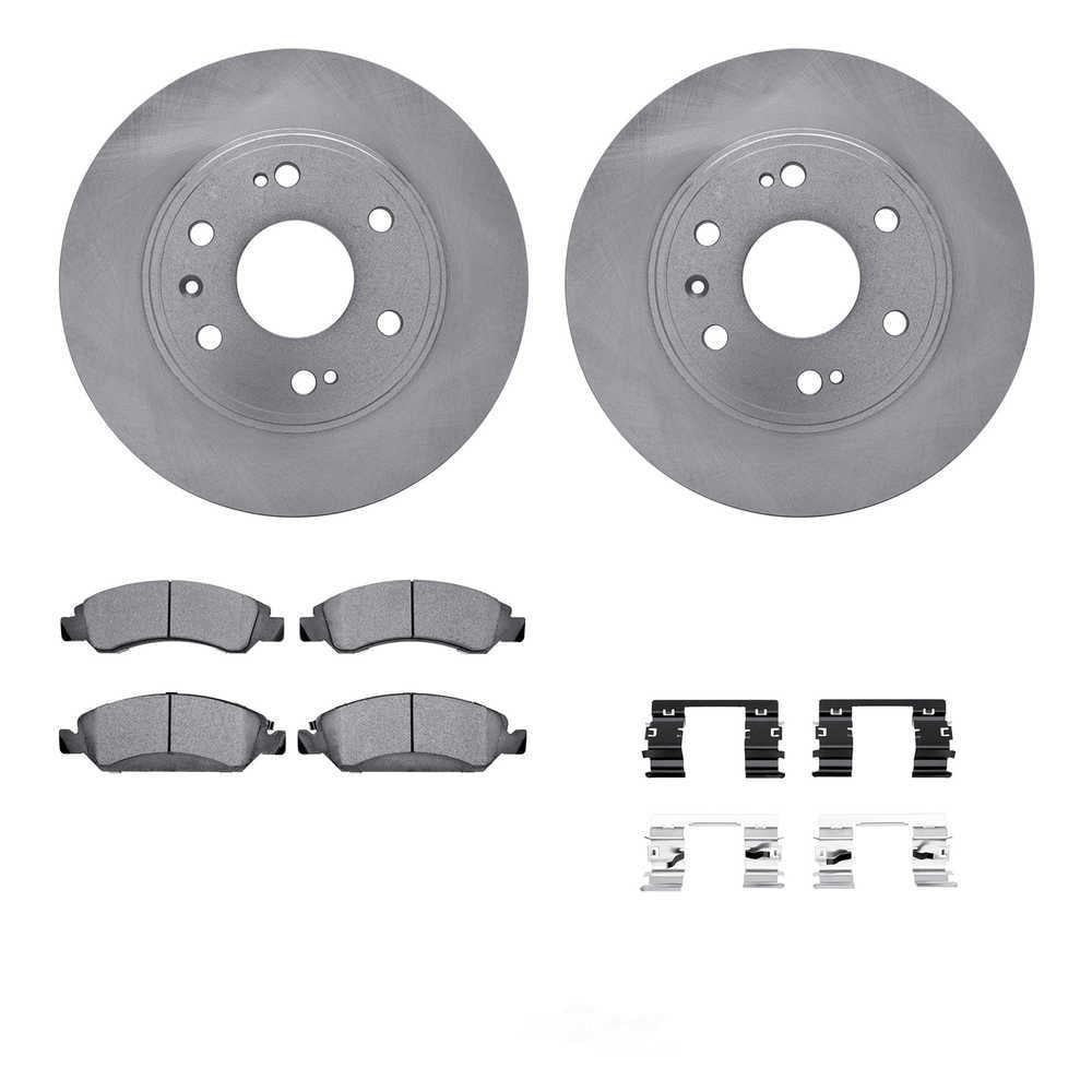 Dynamic Friction Company 6212-48402 DFC Rotors with Heavy Duty Brake Pads includes Hardware