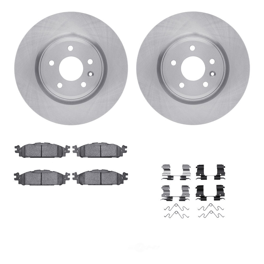 Dynamic Friction Company 6212-54011 DFC Rotors with Heavy Duty Brake Pads includes Hardware