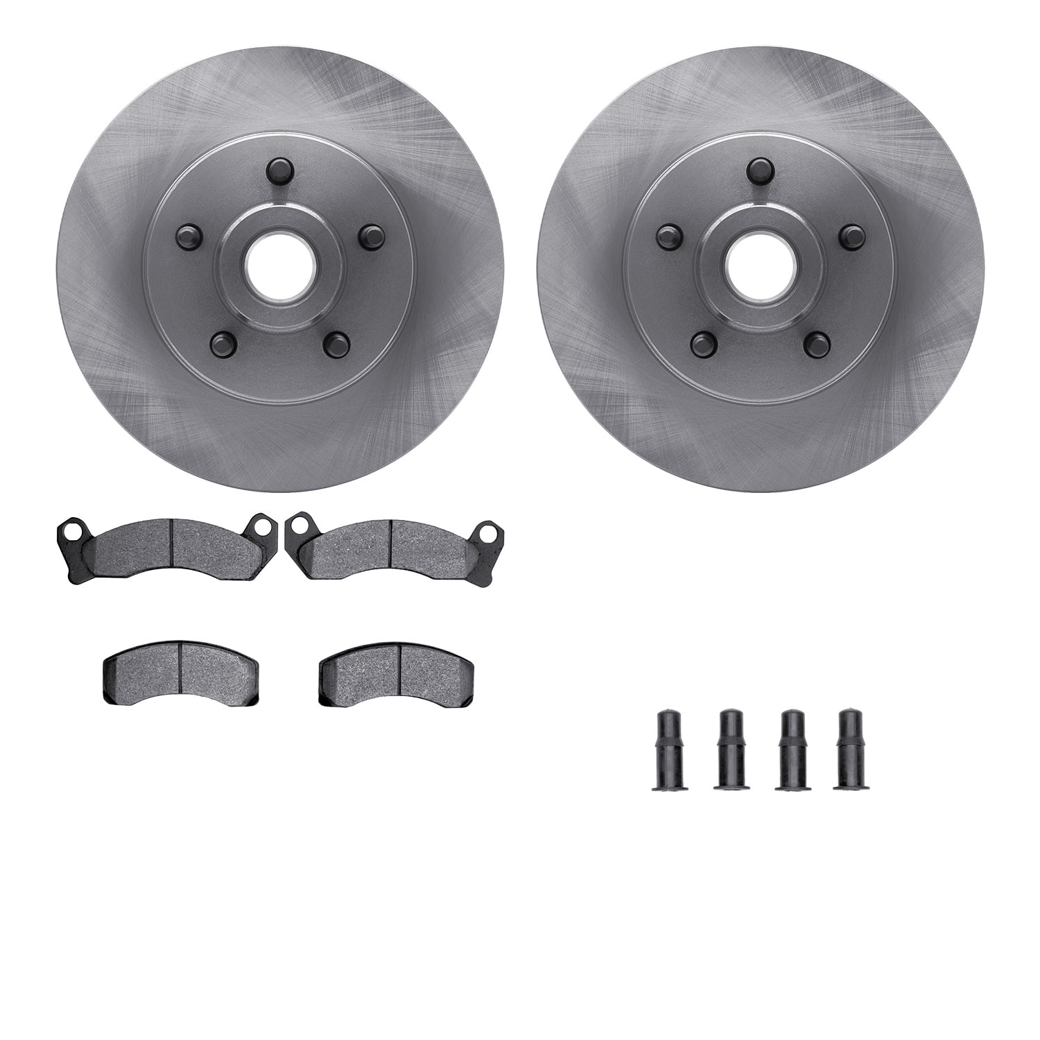 Dynamic Friction Company Front Brake Rotors with Heavy Duty Brake Pads includes Hardware 6212-56034