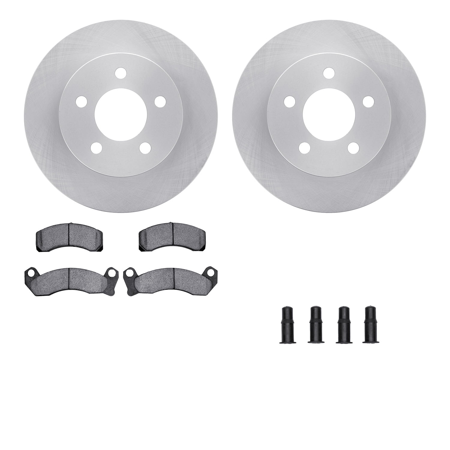 Dynamic Friction Company Front Brake Rotors with Heavy Duty Brake Pads includes Hardware 6212-56044